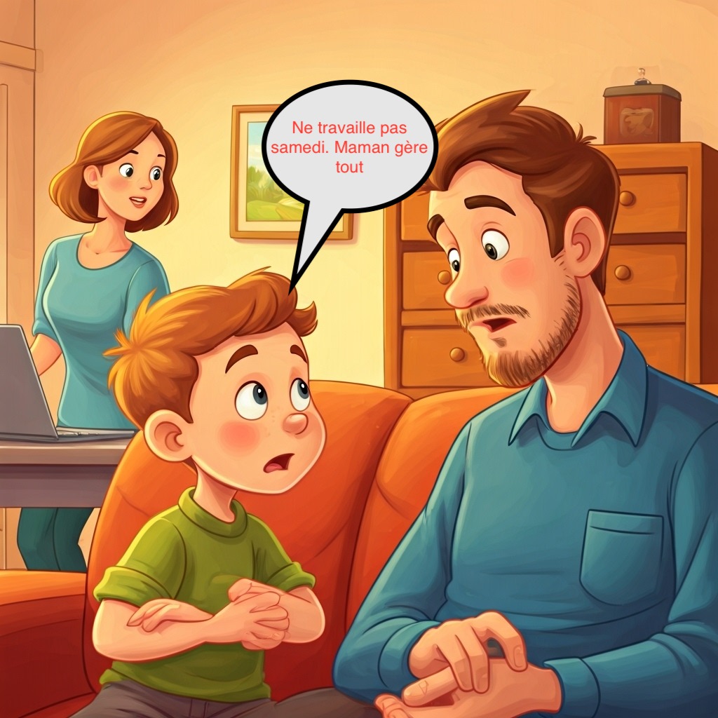 Ne travaille pas samedi, maman gère tout !