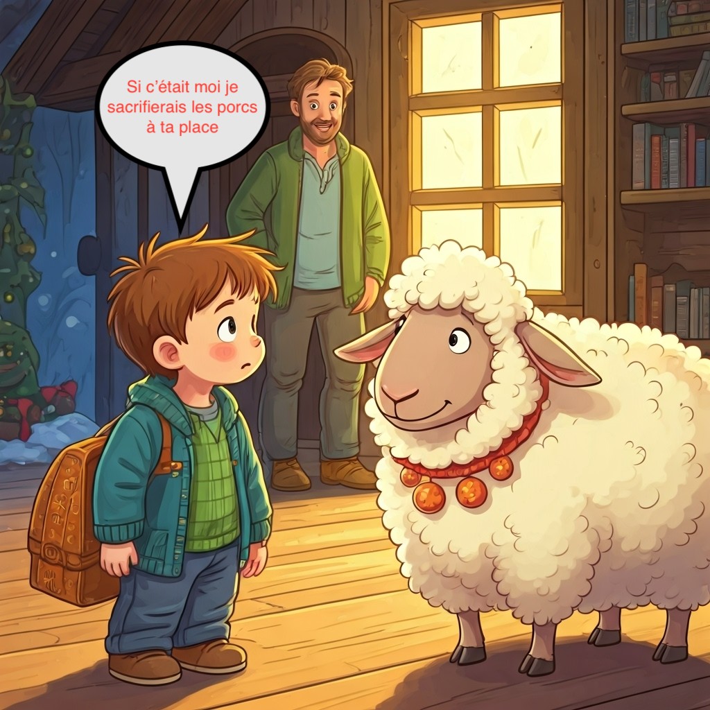 Si c'était moi je sacrifierais les porcs à ta place !